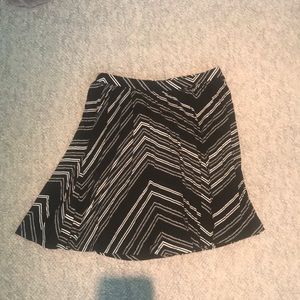 Black and white Patterned Skirt